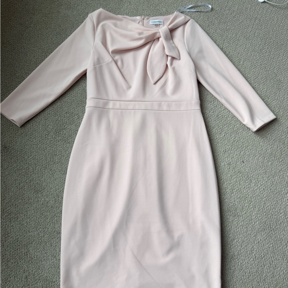 Calvin Klein Blush Long Sleeve Dress
